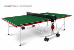 Теннисный стол для помещения Compact Expert Indoor green proven quality 6042-21 s-dostavka - магазин СпортДоставка. Спортивные товары интернет магазин в Бийске 