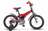 Детский велосипед Stels Jet 16" Z010 черный красный 2022 - магазин СпортДоставка. Спортивные товары интернет магазин в Бийске 