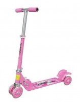 Самокат Charming CMS010 4-х колесный со светящимися колесами розовый для девочки - магазин СпортДоставка. Спортивные товары интернет магазин в Бийске 