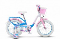 Детский велосипед Stels Pilot-190 16" V030 Белый розовый голубой 2022 - магазин СпортДоставка. Спортивные товары интернет магазин в Бийске 