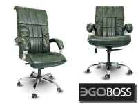 Офисное массажное кресло EGO BOSS EG1001 Малахит в комплектации ELITE натуральная кожа - магазин СпортДоставка. Спортивные товары интернет магазин в Бийске 