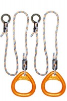 Детские гимнастические кольца треугольные  для ДСК оранжевые  КГ02В - магазин СпортДоставка. Спортивные товары интернет магазин в Бийске 