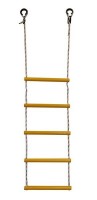Детская веревочная лестница для ДСК  5 перекладин желтая ЛВ5-2В - магазин СпортДоставка. Спортивные товары интернет магазин в Бийске 
